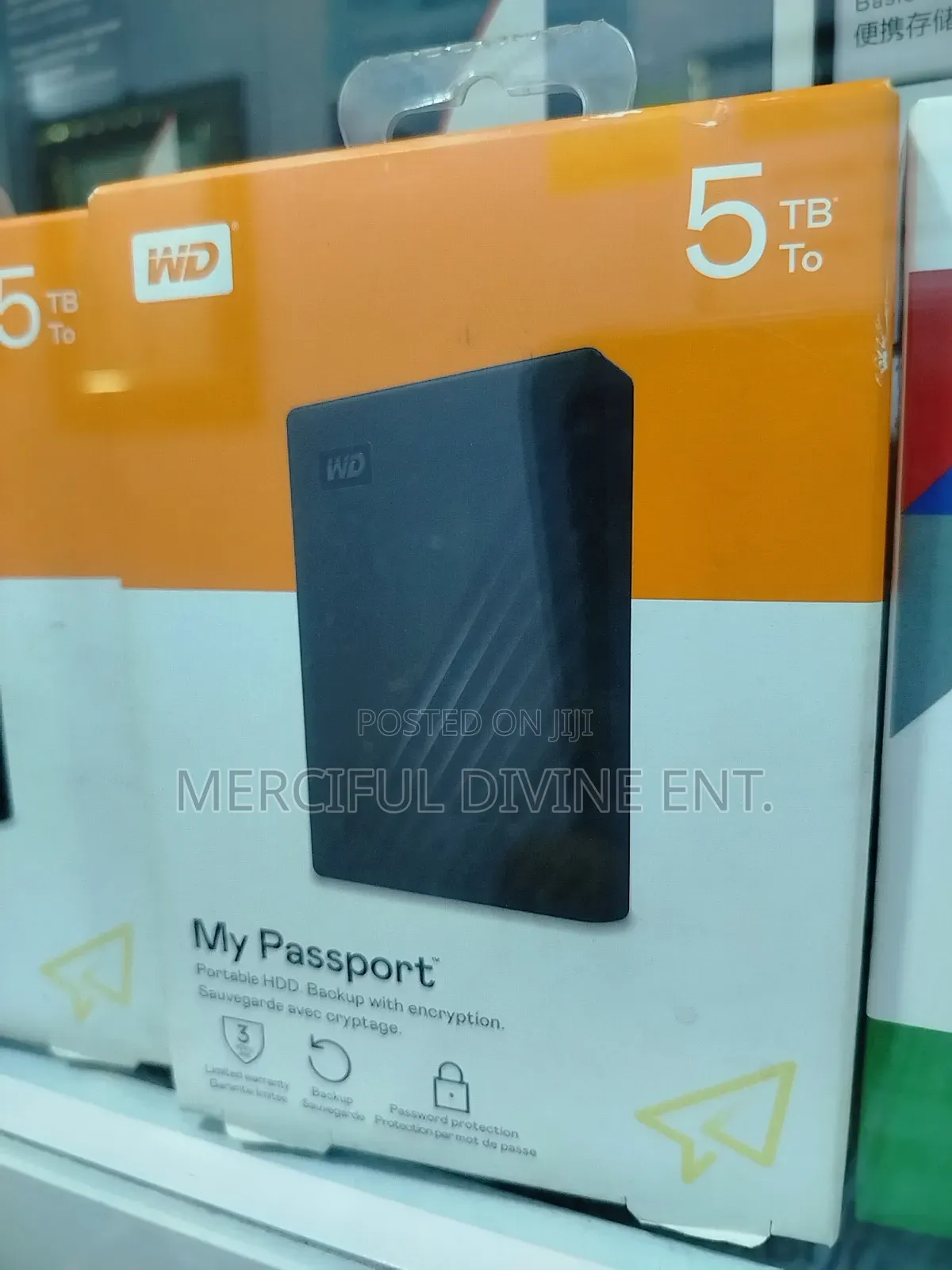 Wd 5tb My Passport External Hard Drive