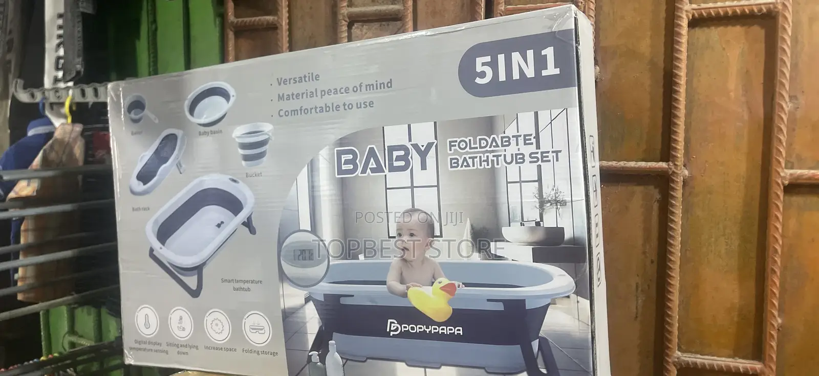 5 In1 Baby Foldable Bathtubs Set
