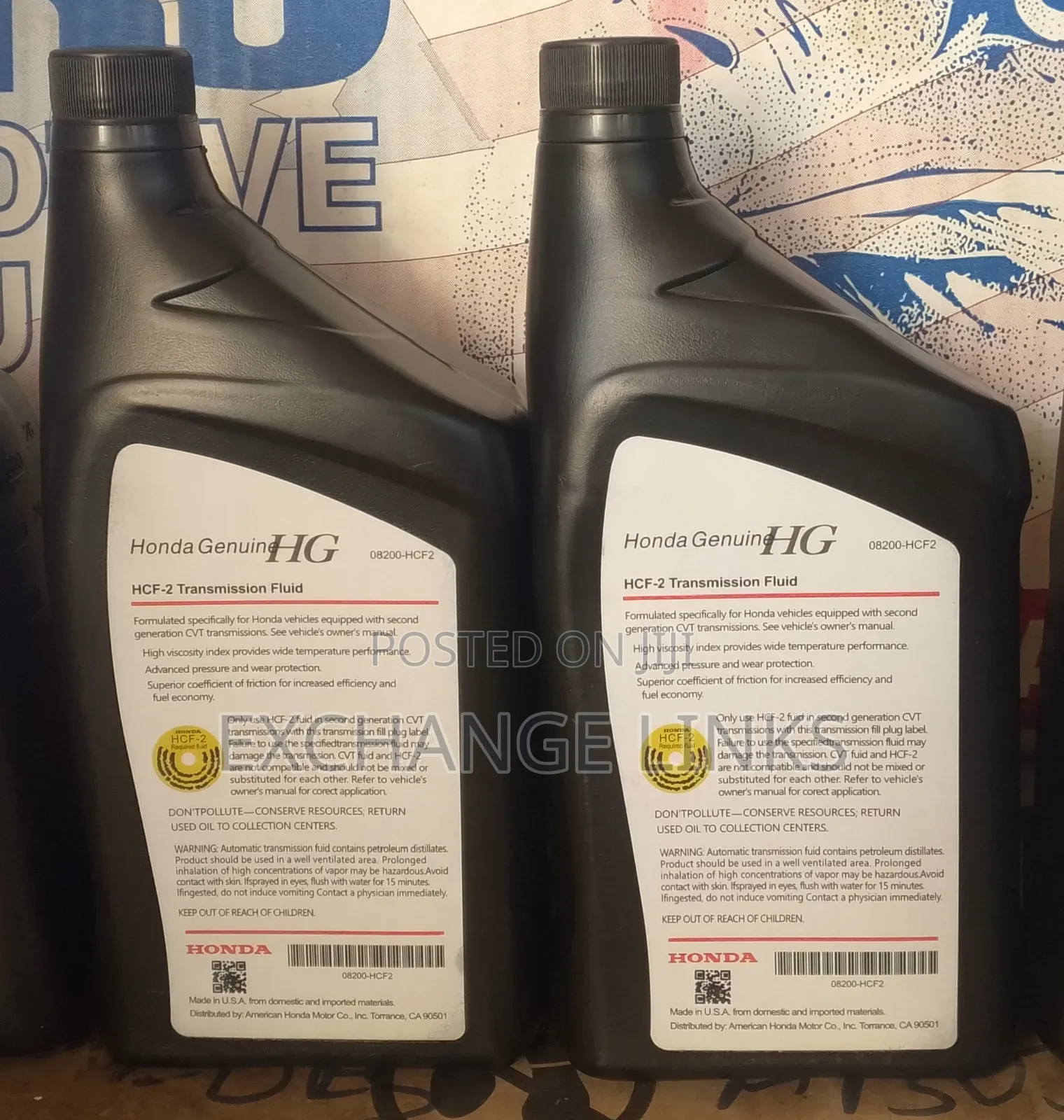 Atf Honda Transmission Fluid HCF-2 1l