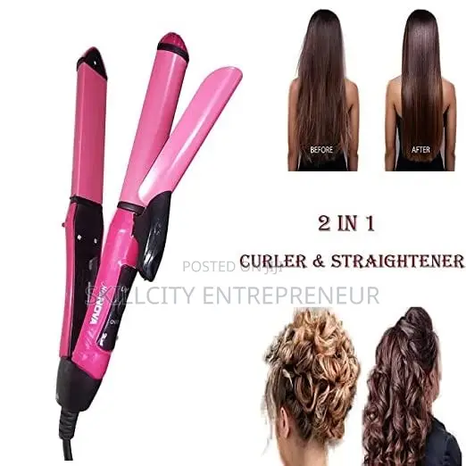 2 In 1 Hair Straightener And Curler