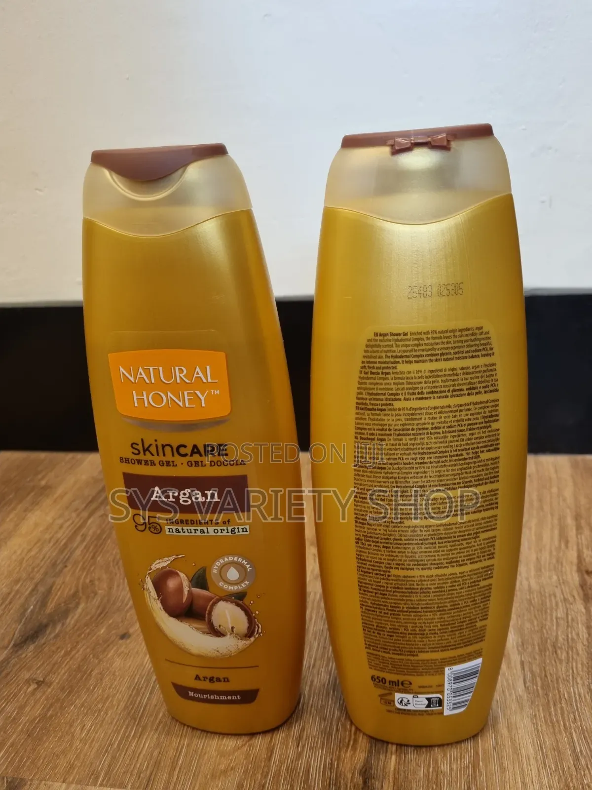 Natural Honey Skin Care Shower Gel ,Argan.