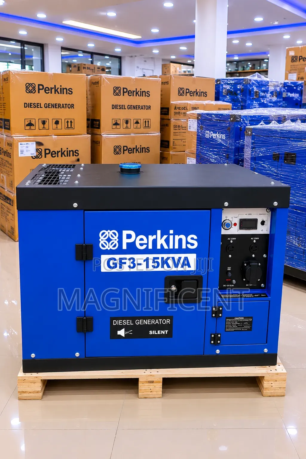 Perkins Gf3-15kva Silent Diesel Generator Soundproof, Fuel Efficient