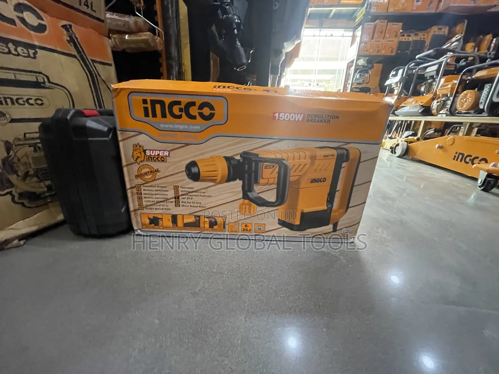 1500w Ingco Industrial Demolition Breaker Machine