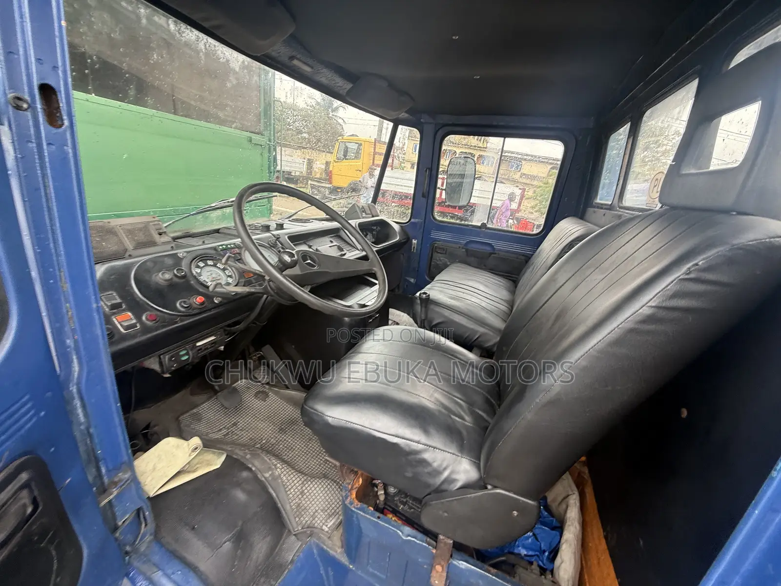 Blue Mercedes Benz Actros 1999 Blue