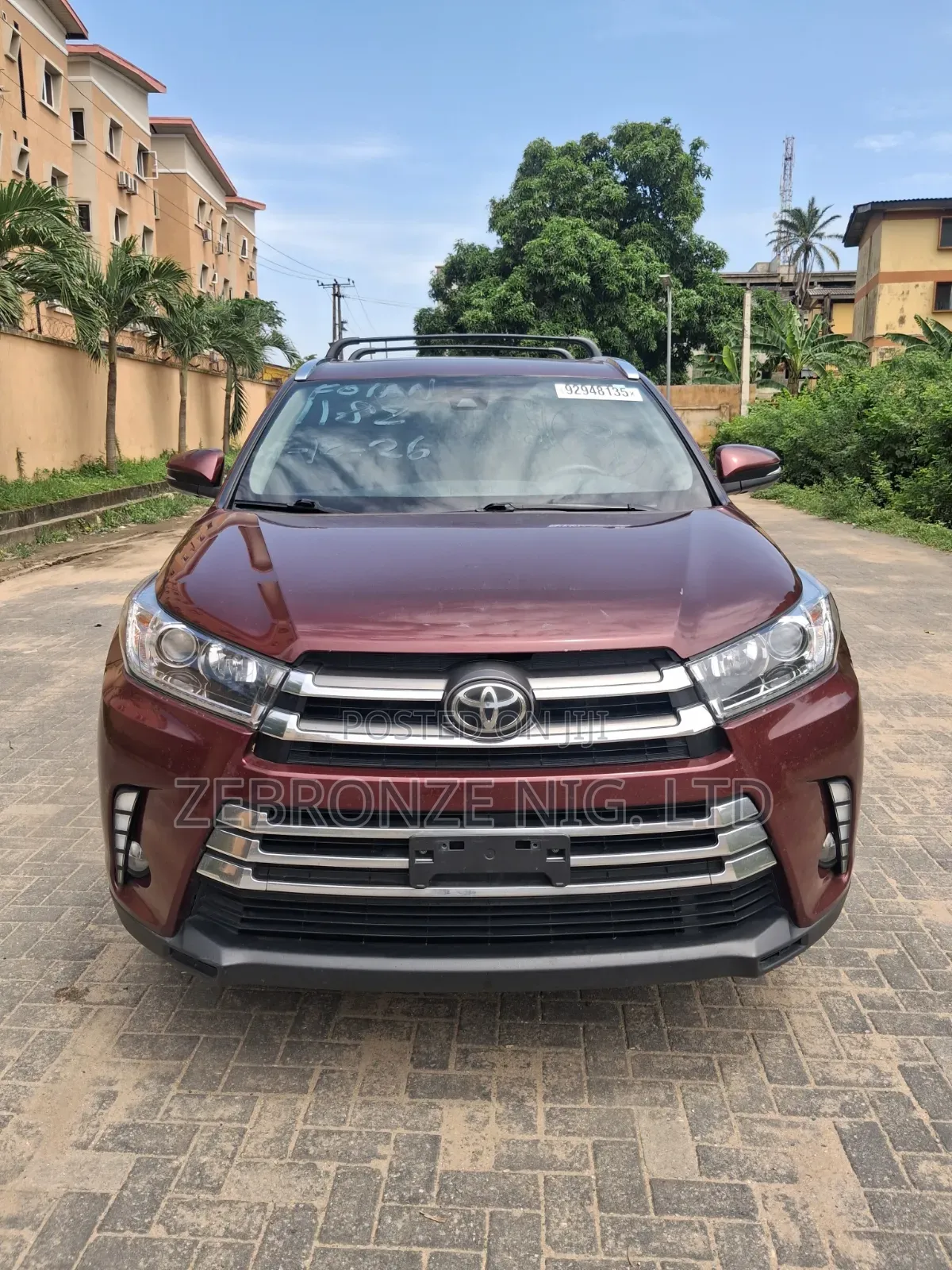 Toyota Highlander Limited 4x4 V6 (3.5L 6cyl 8A) 2017 Red