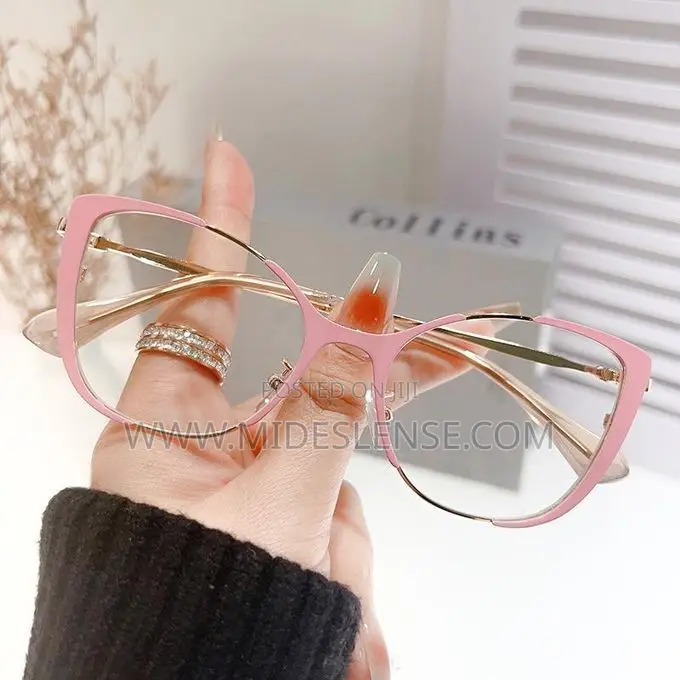 Anti Blue Ray Light Eye Protector Glasses-Wine, Pink and Black