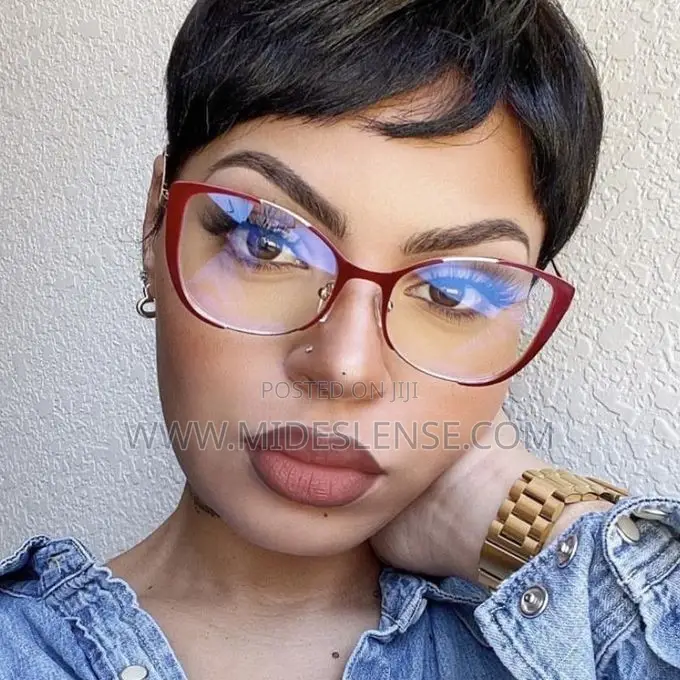Anti Blue Ray Light Eye Protector Glasses-Wine, Pink and Black