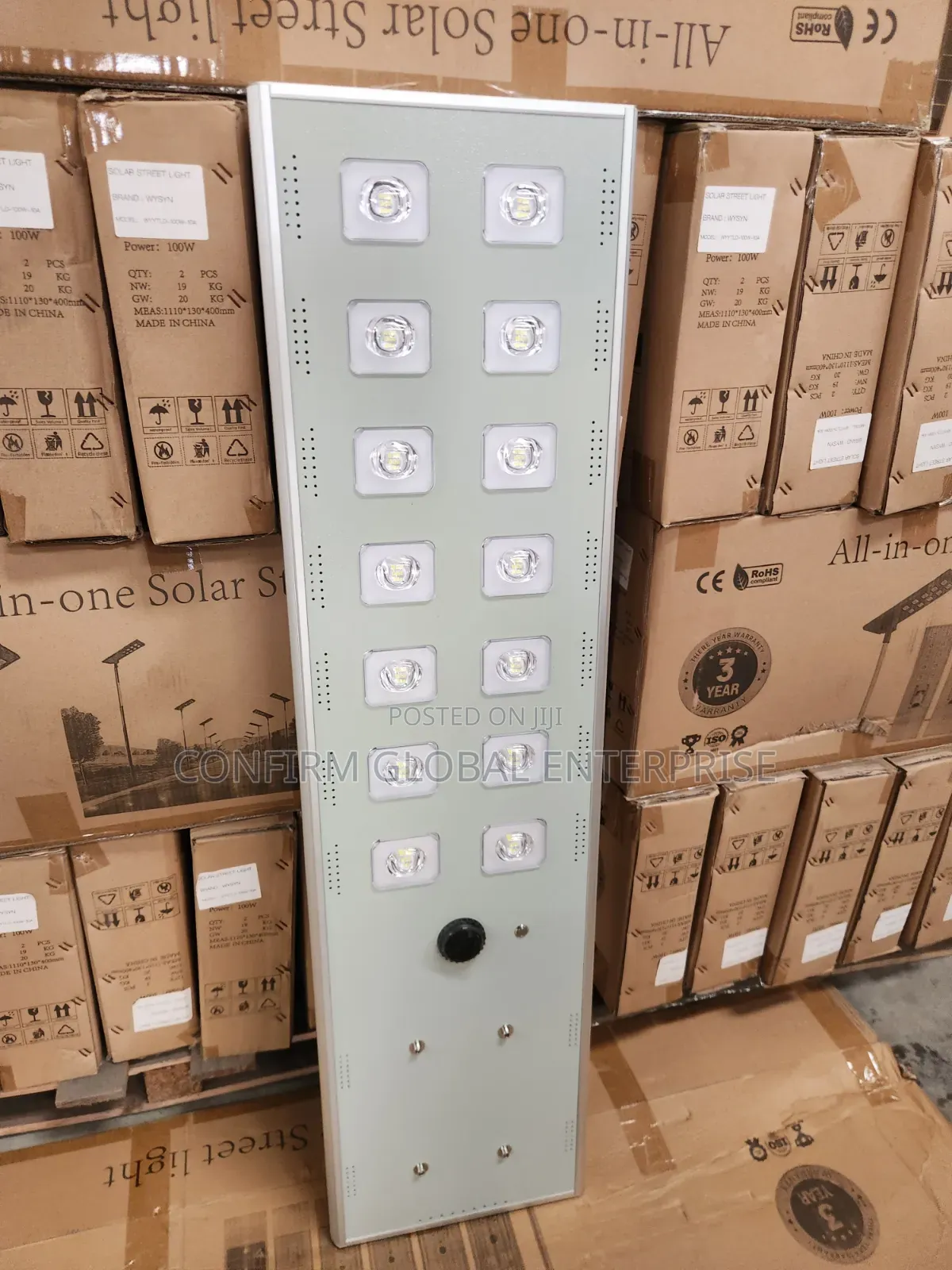 150w Powerful All in One Solar Industrial Street Light