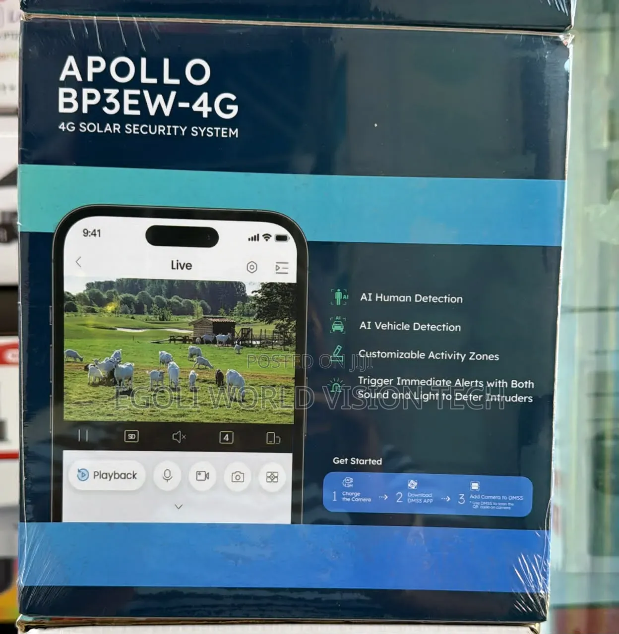 Dahua Apollo Bp3ew-4g Solar Security Camera System