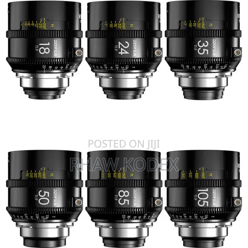 Dzofilm Vespid2 T1.9 Prime 6-Lens Kit (Arri Pl, Feet)