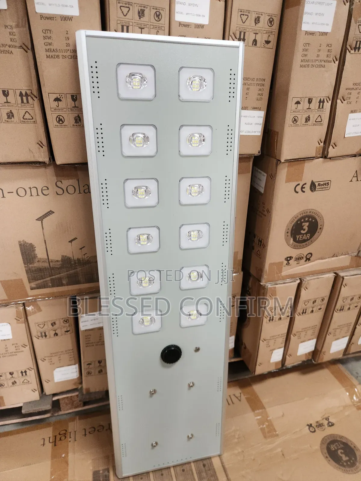 12 Eyes All in One Solar Street Light 120w