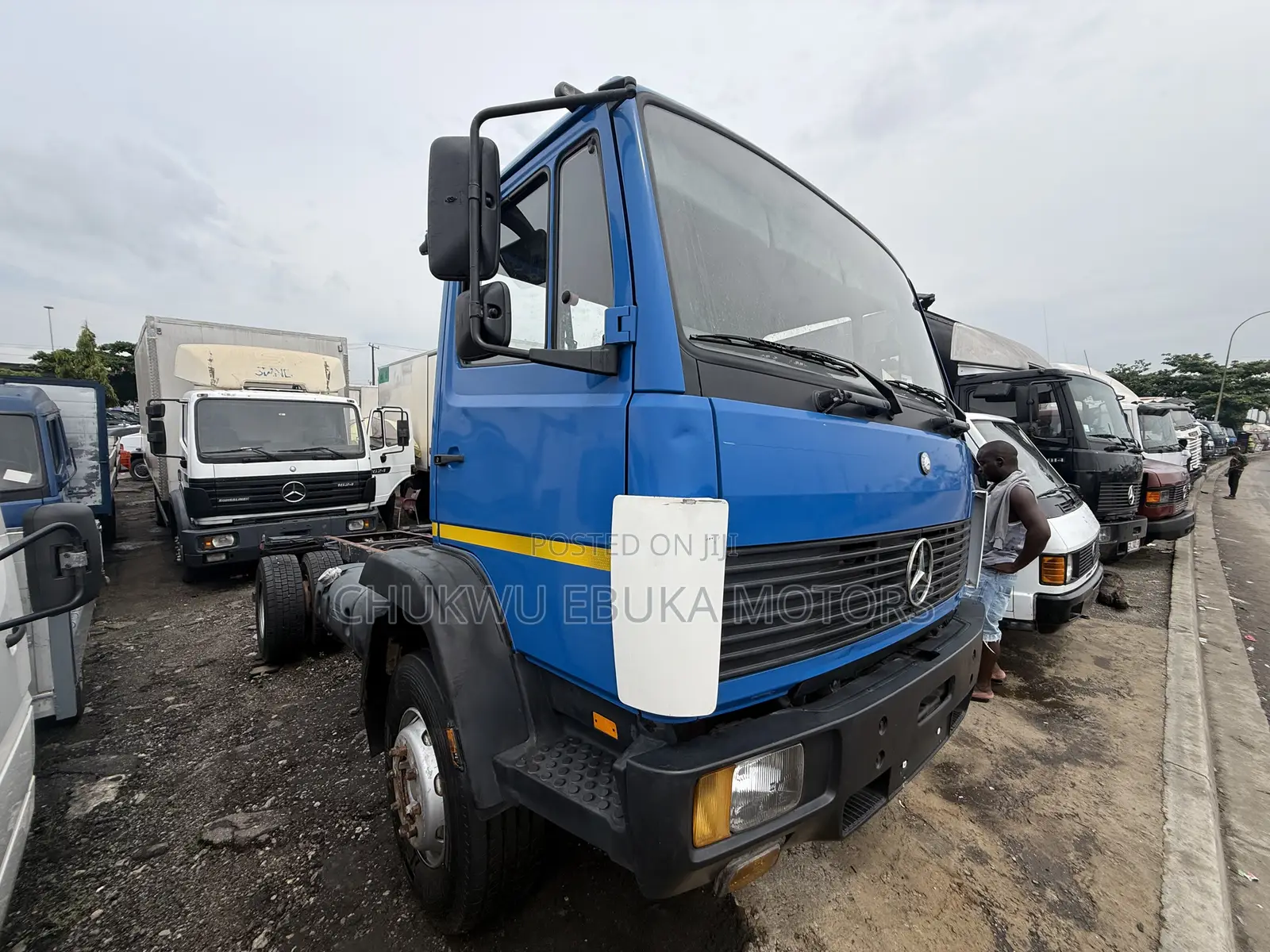 Mercedes Benz Head Blue