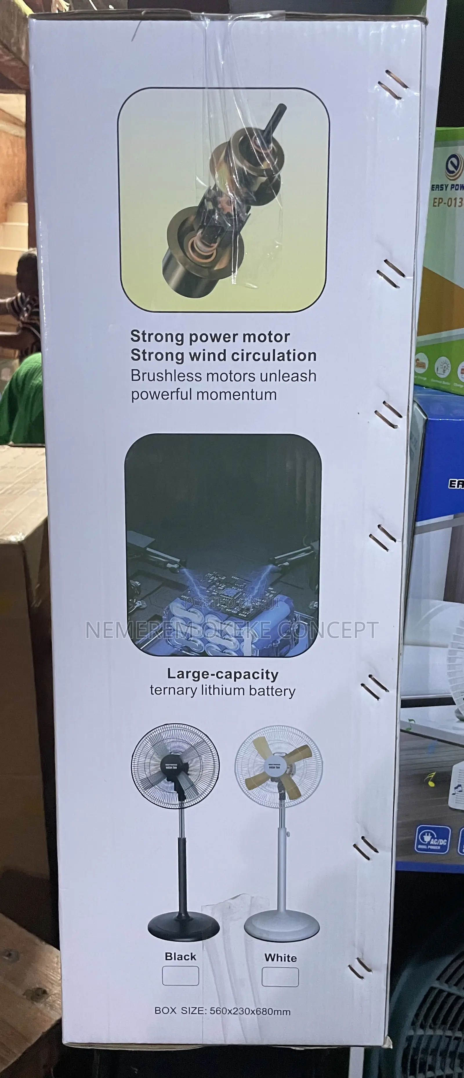 Great Heritage 20 Inches Solar Energy Charging Fan