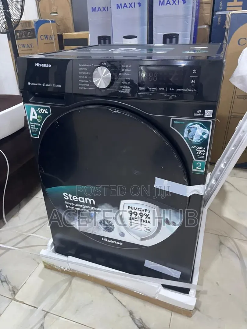 Enjoy Superior Washing With Hisense 10.5kg/6kg
