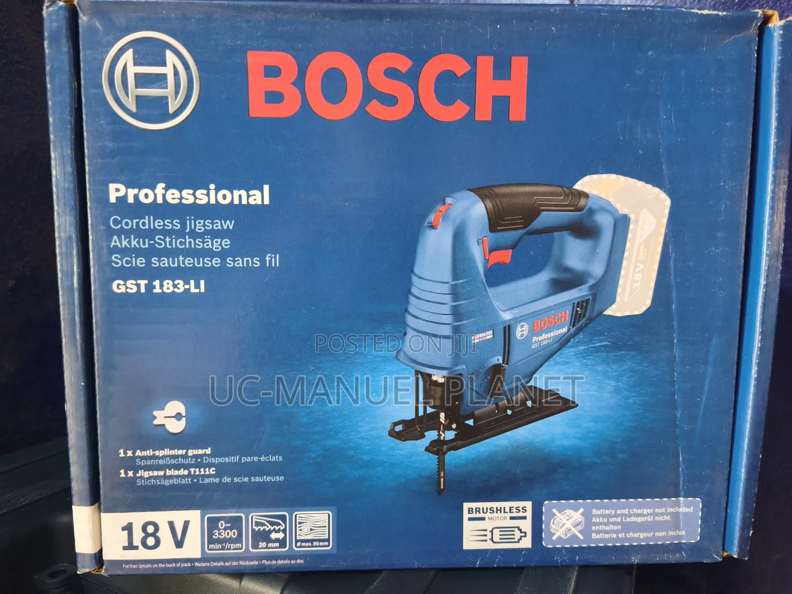 Bosch Cordless Jigsaw GST 183-Li