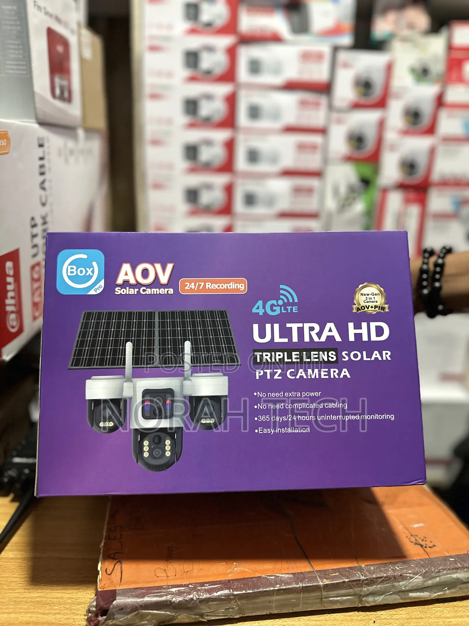 Ubox Triple Lens Solar Camera