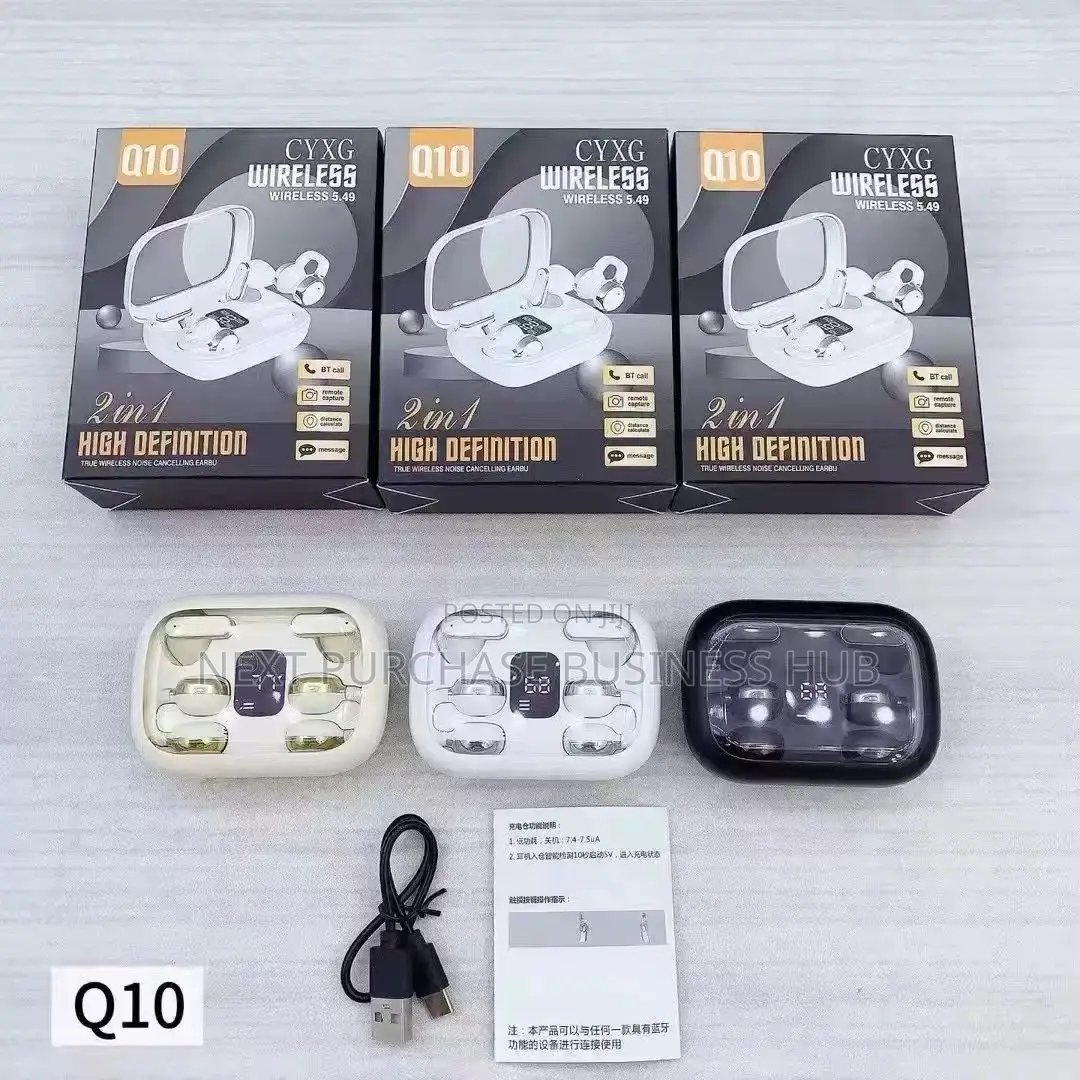 Q10 Wireless Earbuds – Clear Sound, Smart Display Long Battery Life!