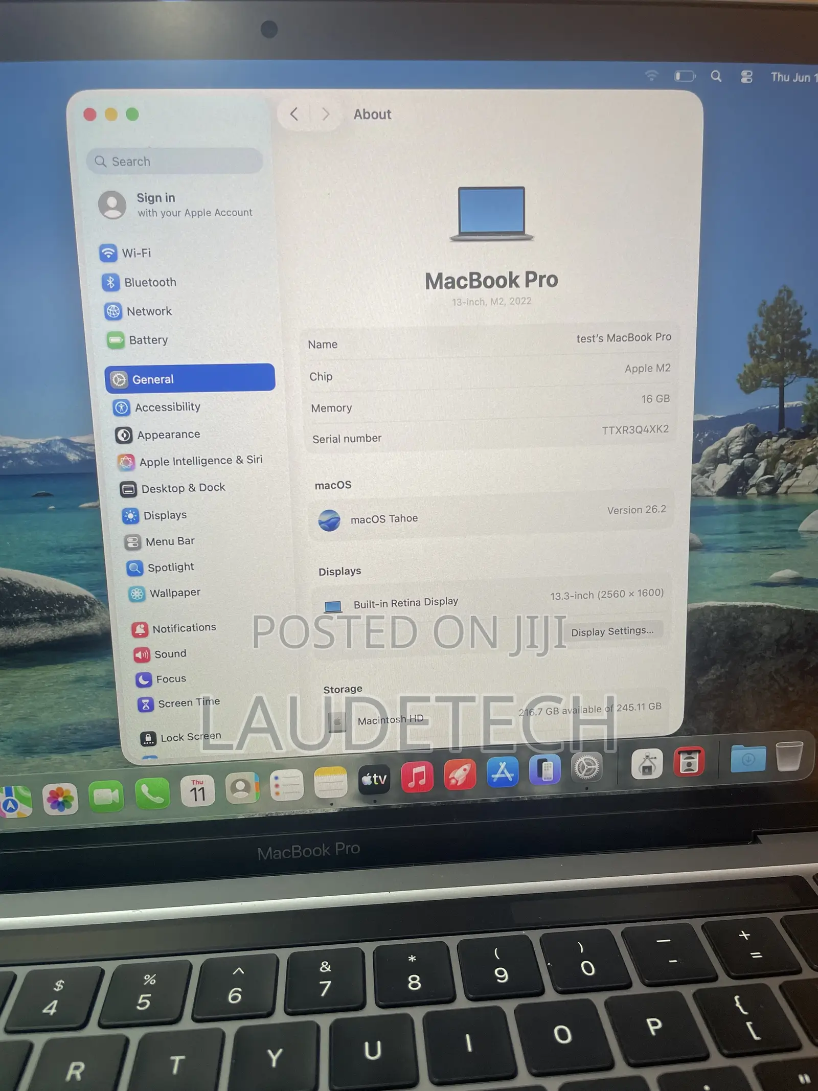 Laptop Apple MacBook Pro 2022 M2 16GB Apple M2 SSD 256GB