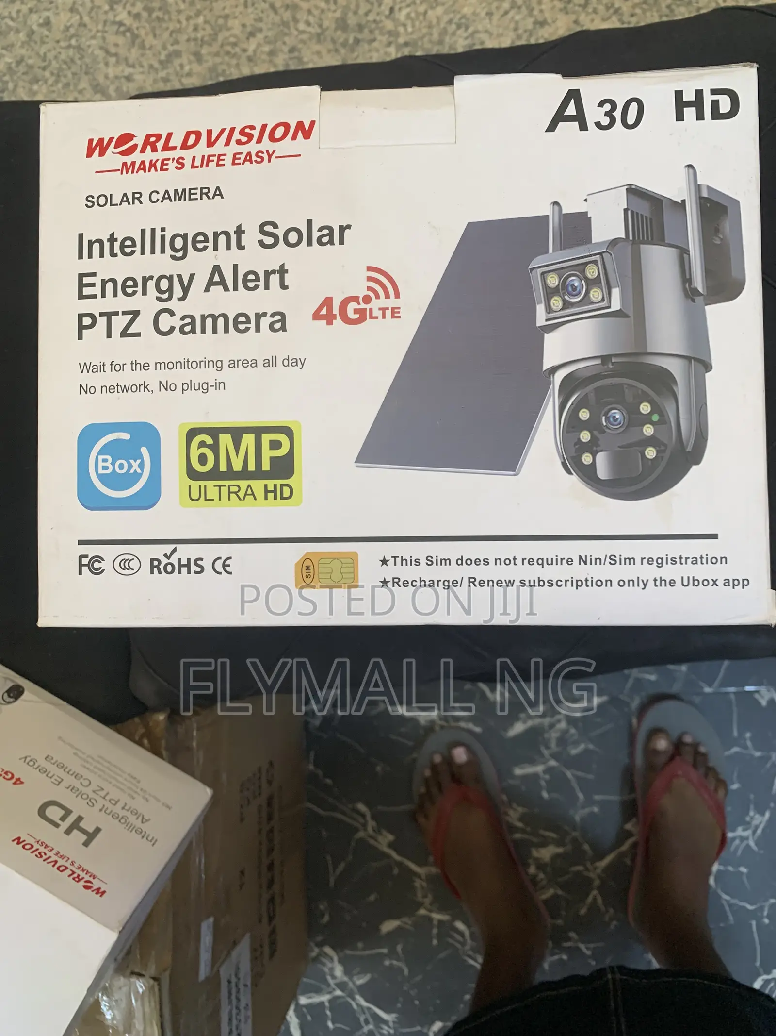 Worldvision A30 Hd 6mp Intelligent Solar Energy Alert PTZ Camera