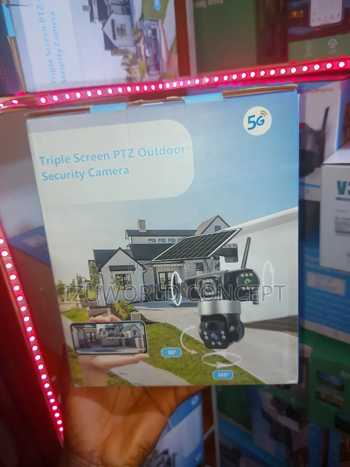 3 Lens CCTV Camera