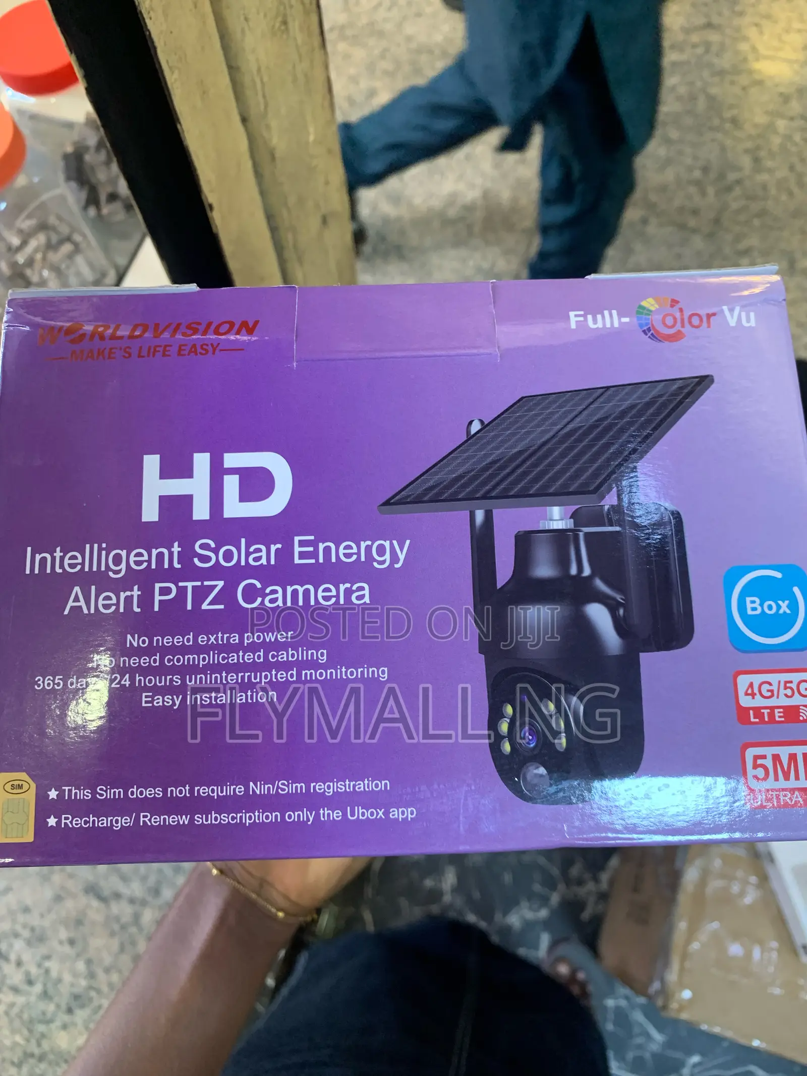 Worldvision Brand Intelligent Solar Energy Alert PTZ Camera