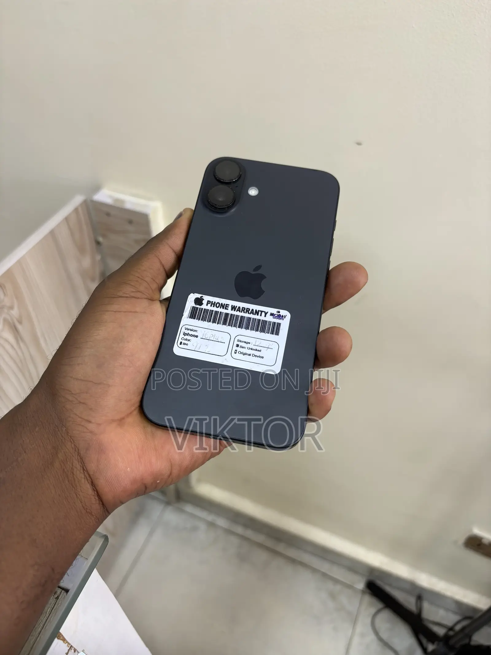Apple iPhone 16 Plus 128 GB Black