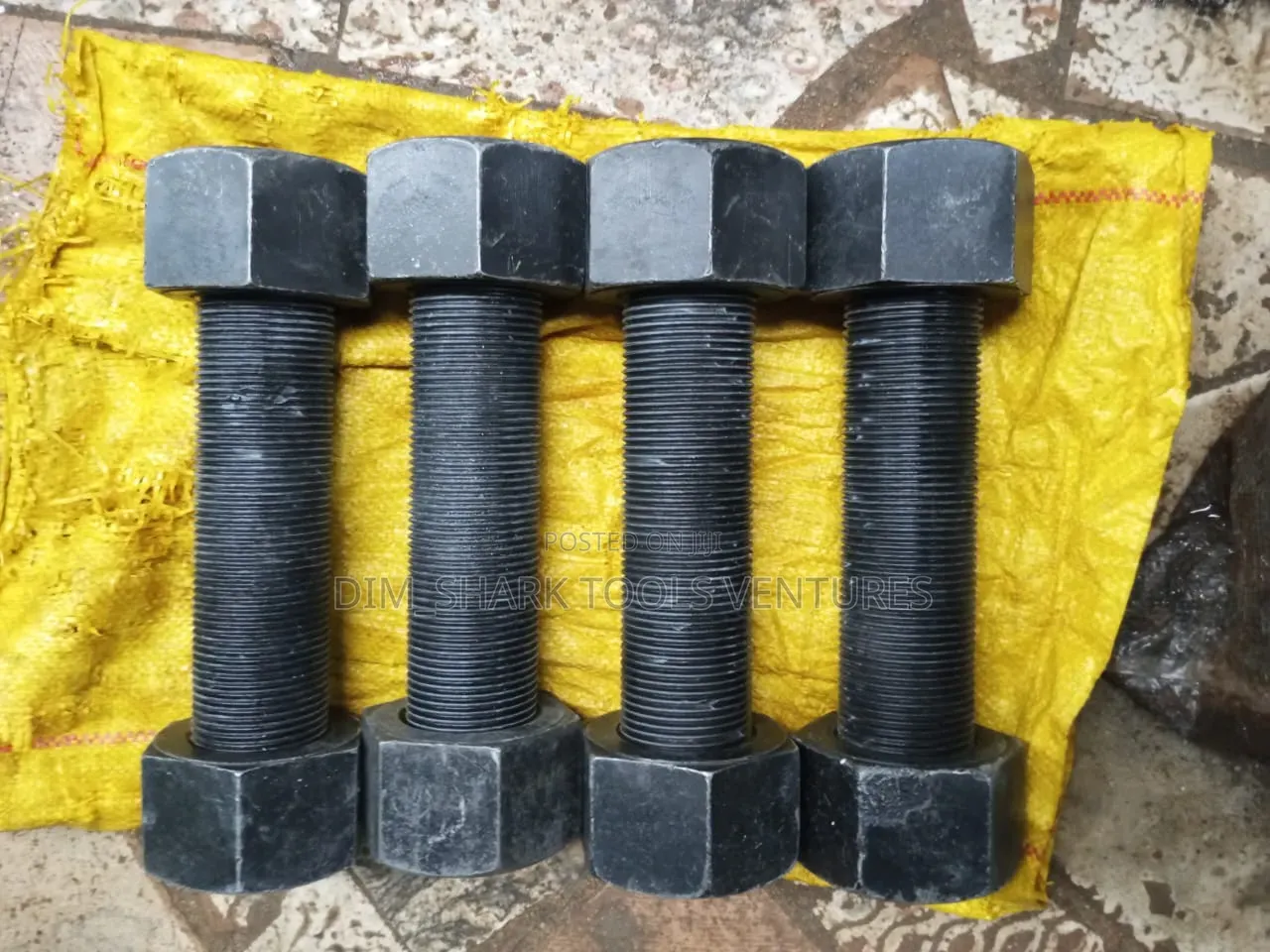 2"-Inch X 12"(300mm)Heavy Duty Alloy Steel Stud Bolt Nut