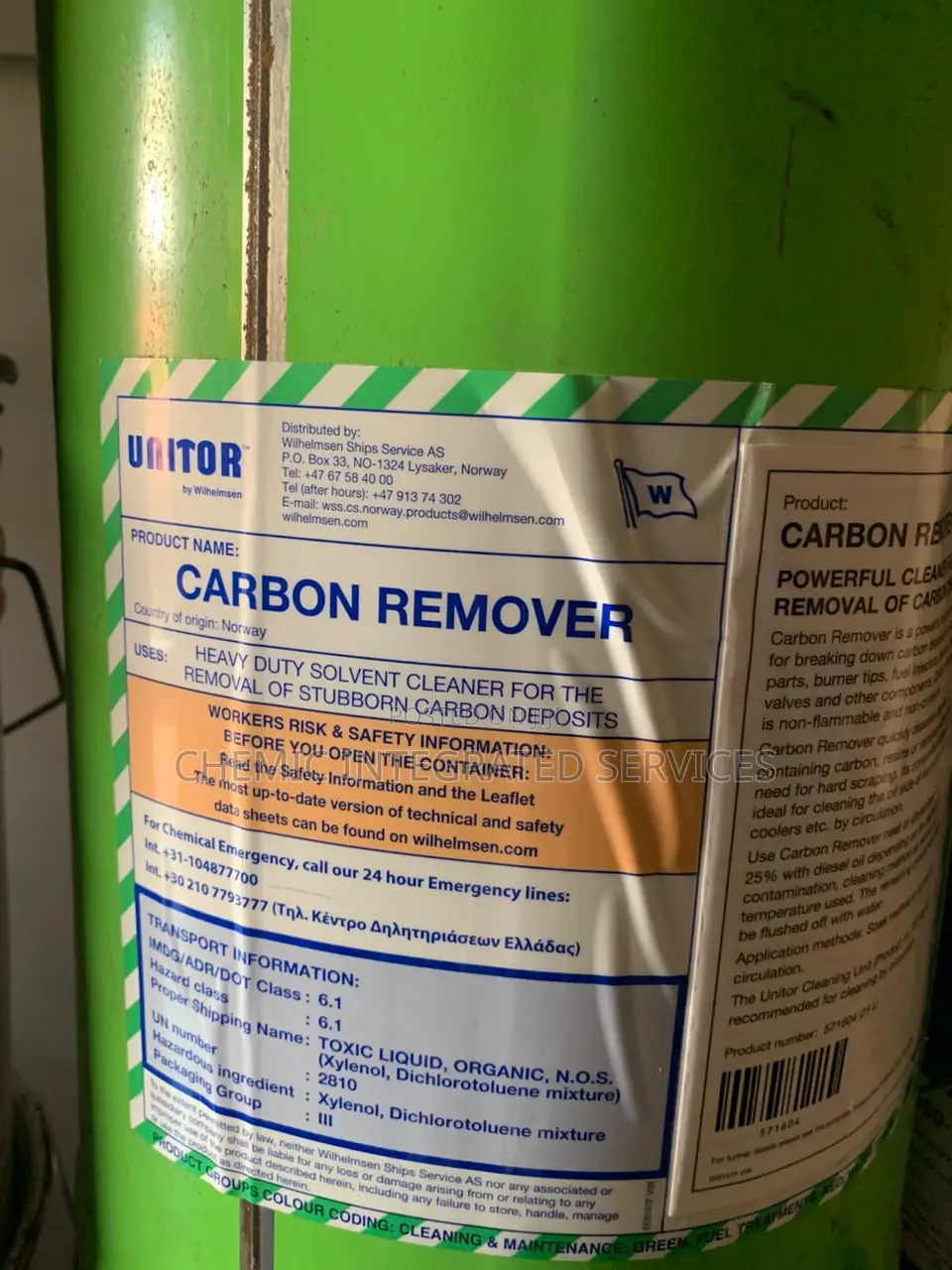 Unitor Carbon Remover – Fast-acting Carbon Deposit Cleaner
