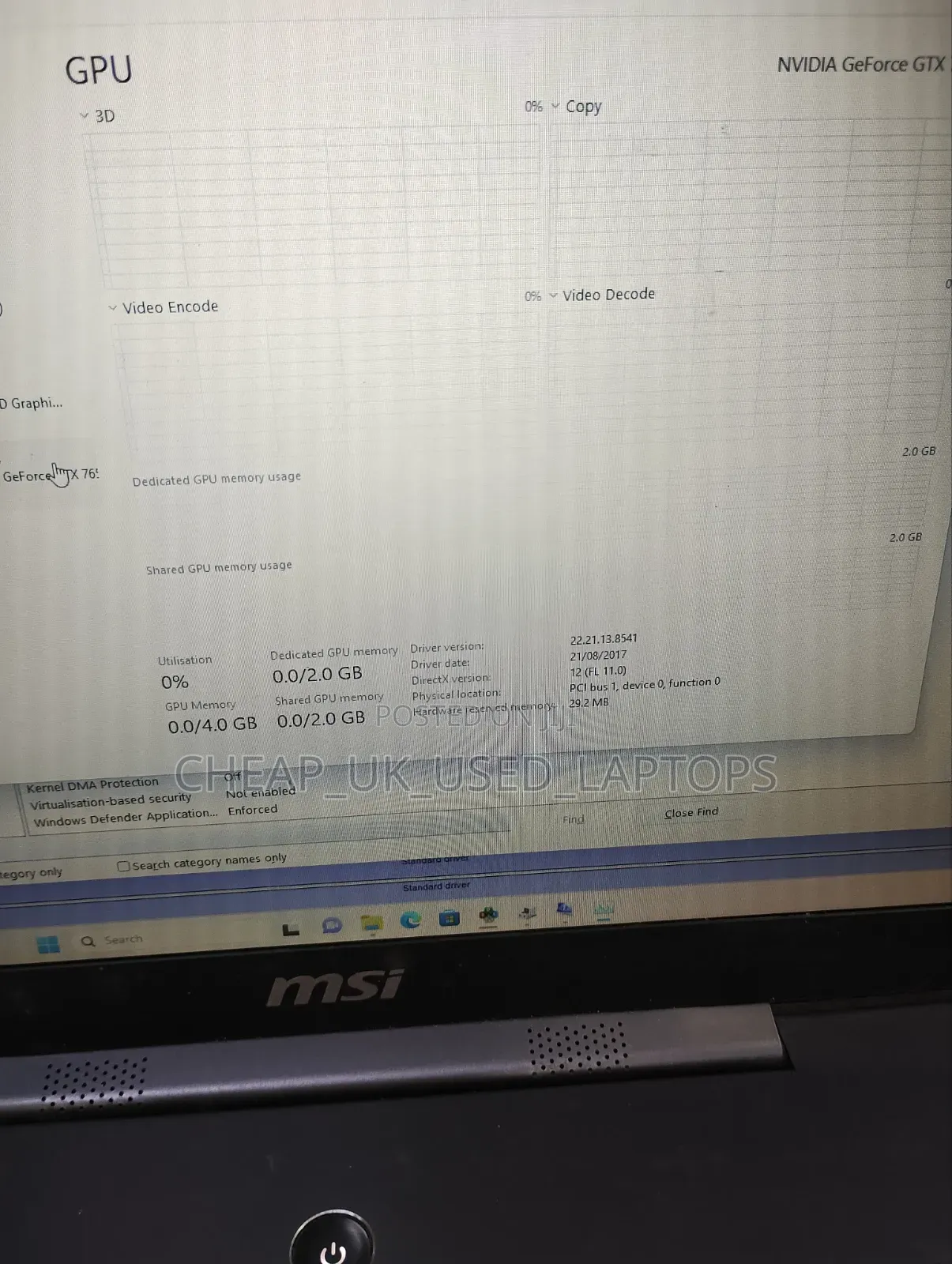 Laptop MSI GS70 2QD Stealth 16GB Intel Core i7 HDD+SSD 512GB