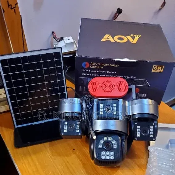 Hi Easy 3 Lens Aov (All on Video) 24hrs Video Recording, Solar Cameras