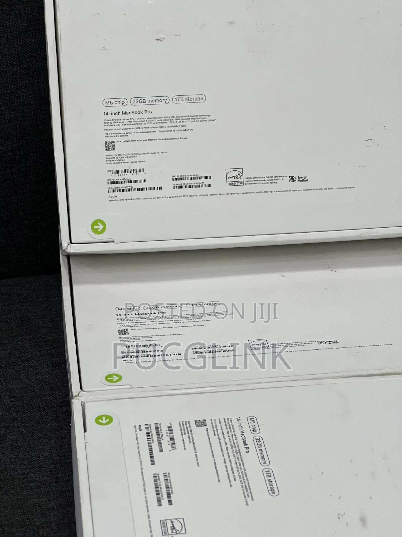 New Laptop Apple MacBook Pro 2025 M5 32GB Apple M5 HDD+SSD 1T