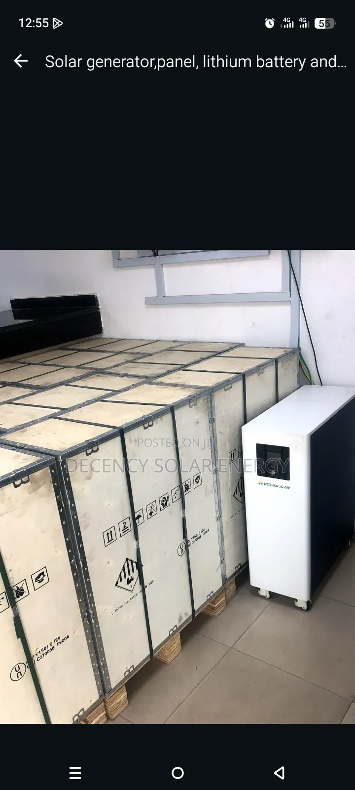 15kwh Cola Solar Lithium Battery