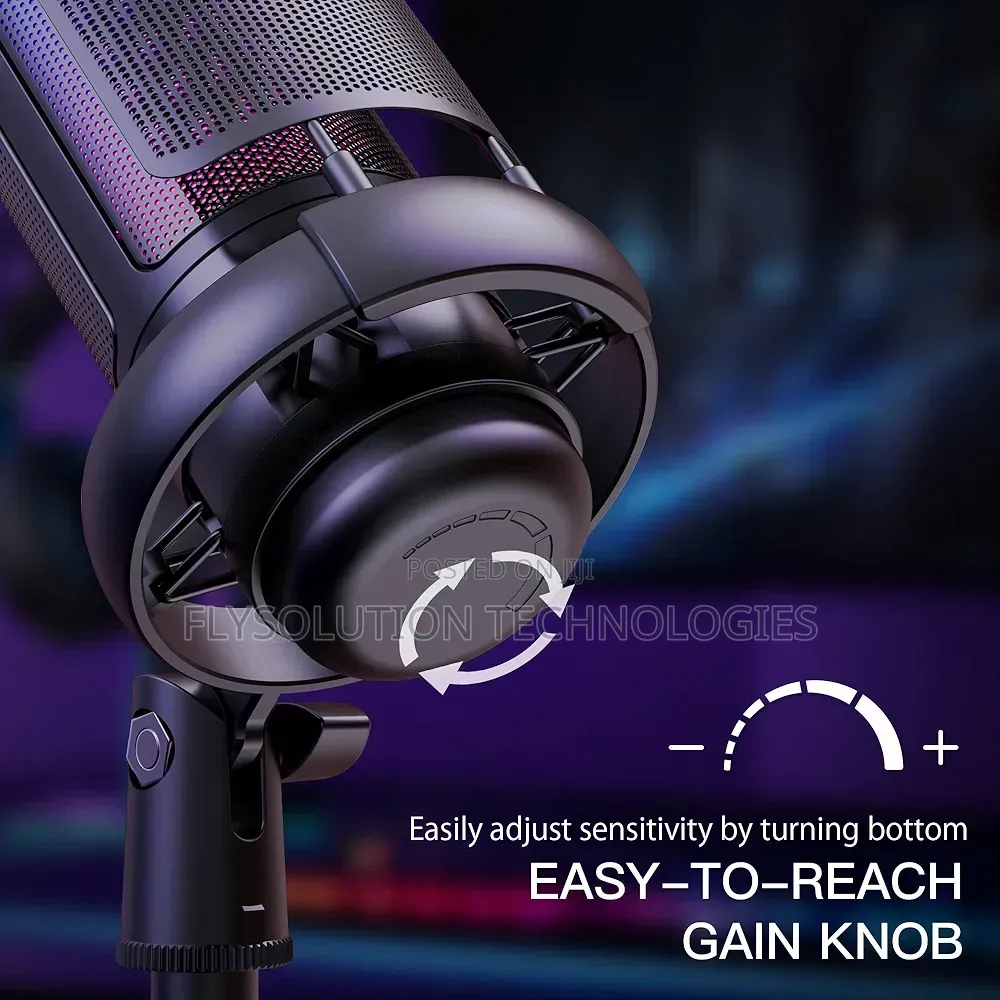Usb Condenser Desktop Microphone for Pc Gaming Podcast Streaming