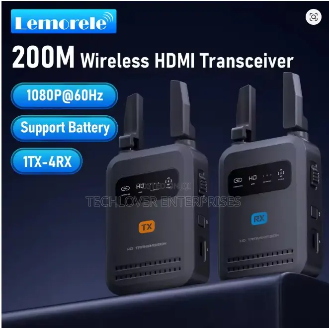 Lemorele 200m Wireless Hdmi for Video Camera