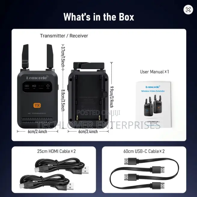 Lemorele 200m Wireless Hdmi for Video Camera