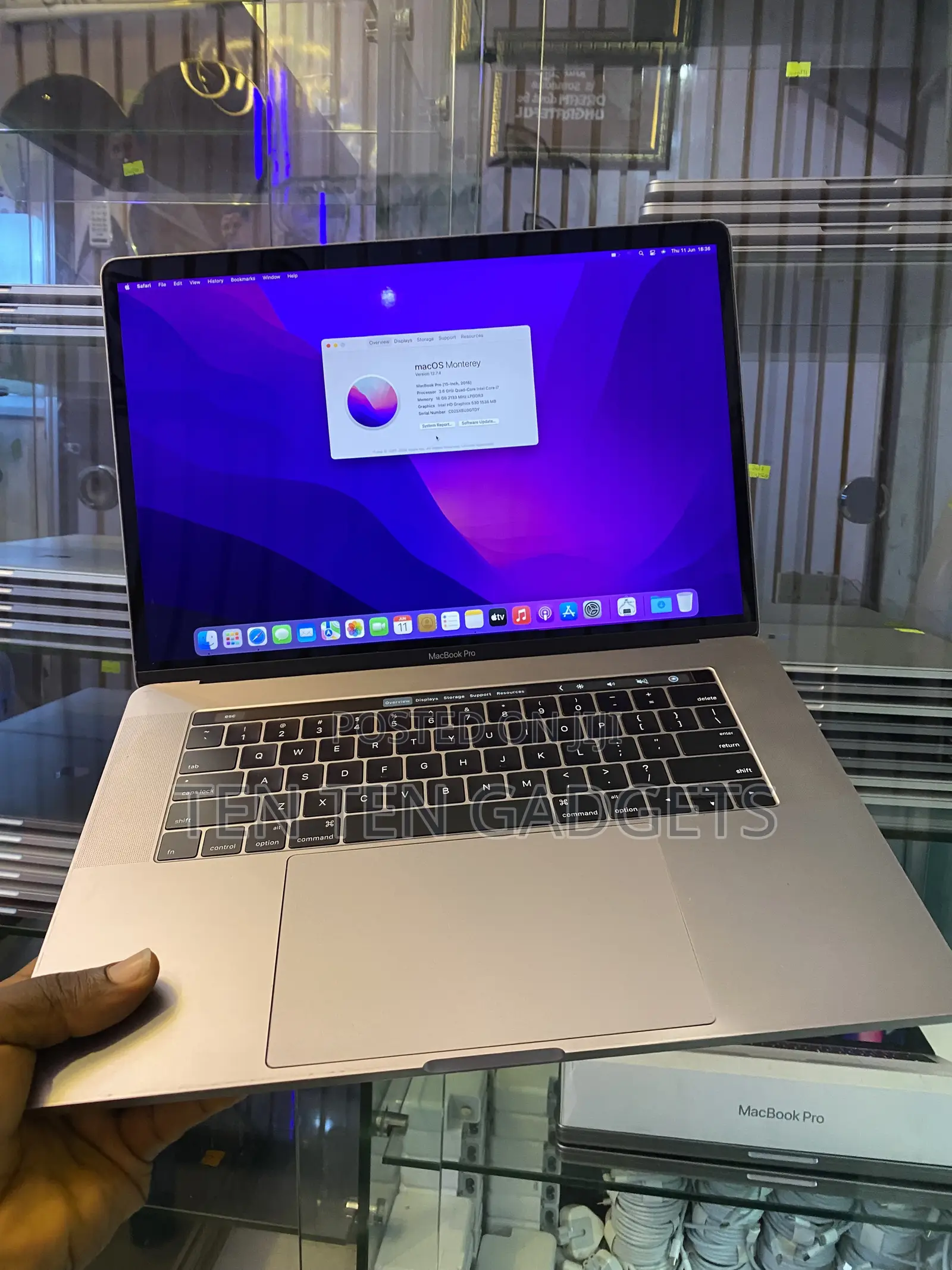 Laptop Apple MacBook 2016 16GB Intel Core i7 SSD 512GB