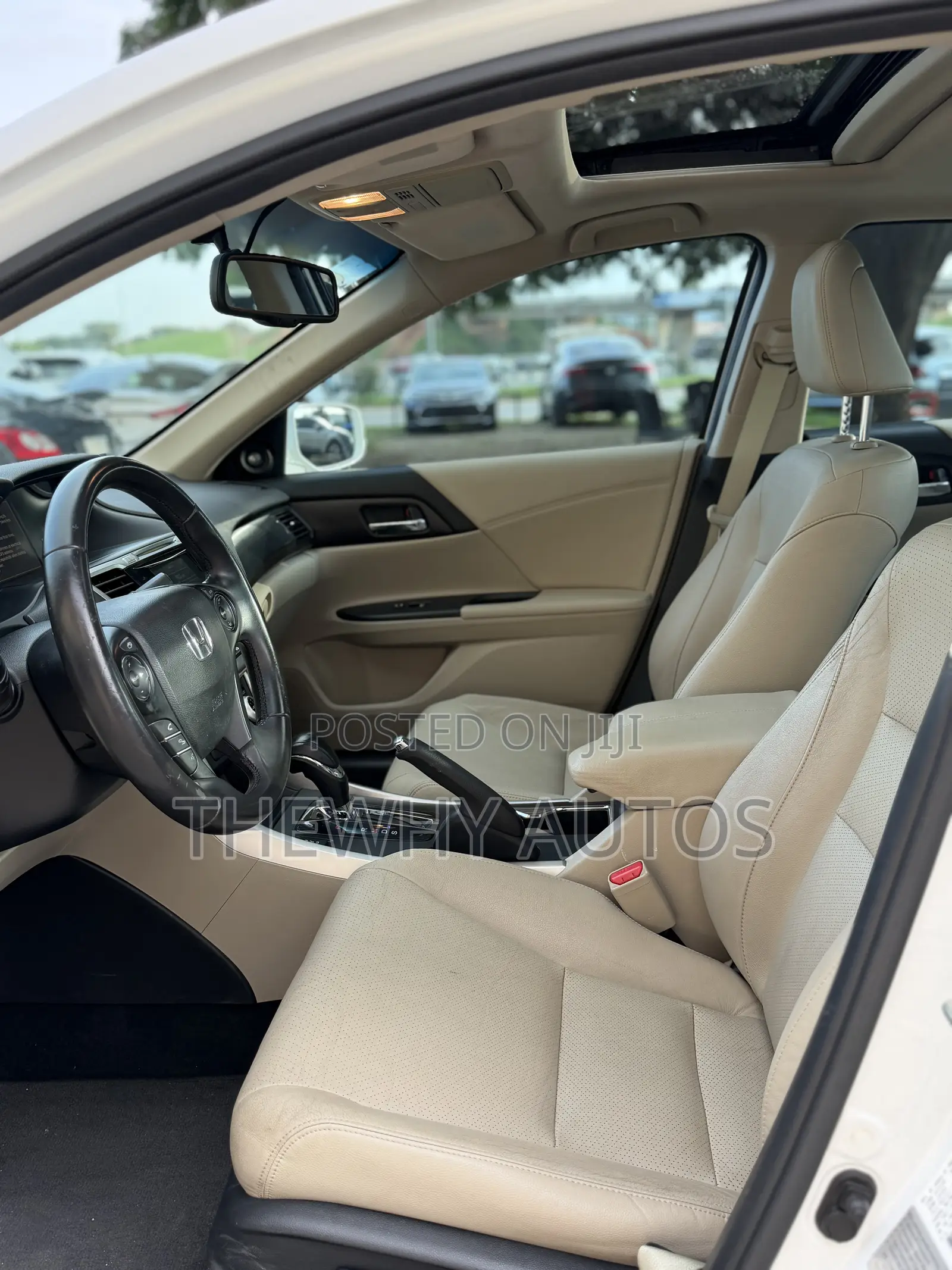 Honda Accord EX-L V-6 4dr Sedan w/Navigation (3.5L 6cyl 6A) 2014 White