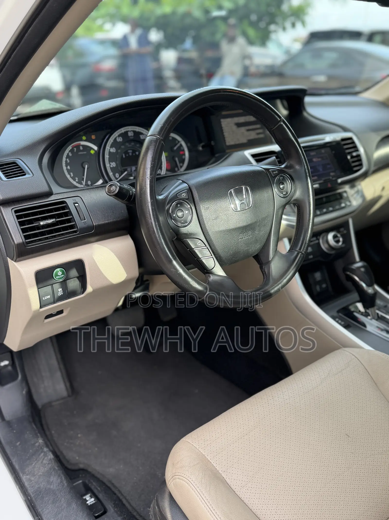 Honda Accord EX-L V-6 4dr Sedan w/Navigation (3.5L 6cyl 6A) 2014 White