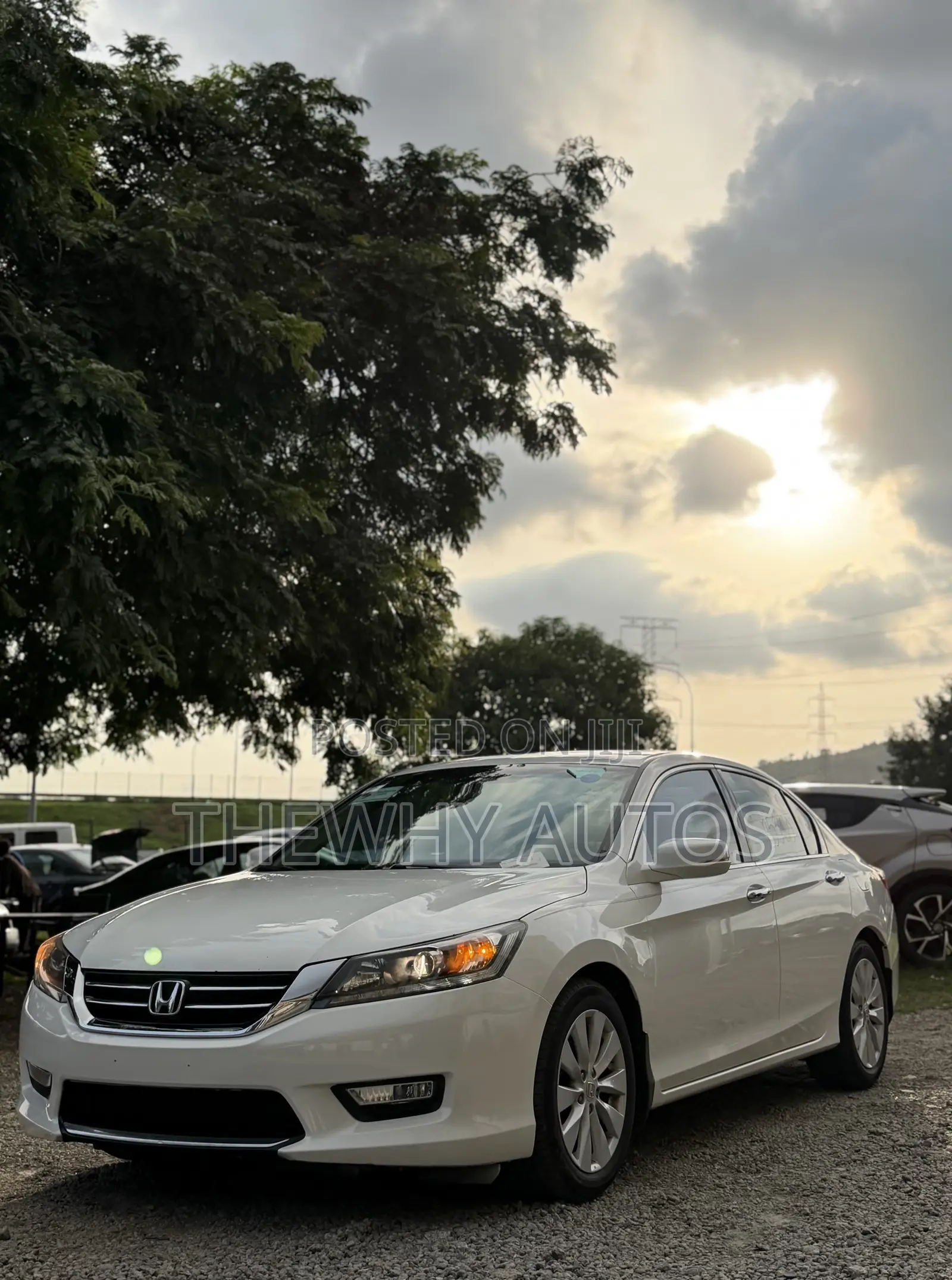 Honda Accord EX-L V-6 4dr Sedan w/Navigation (3.5L 6cyl 6A) 2014 White