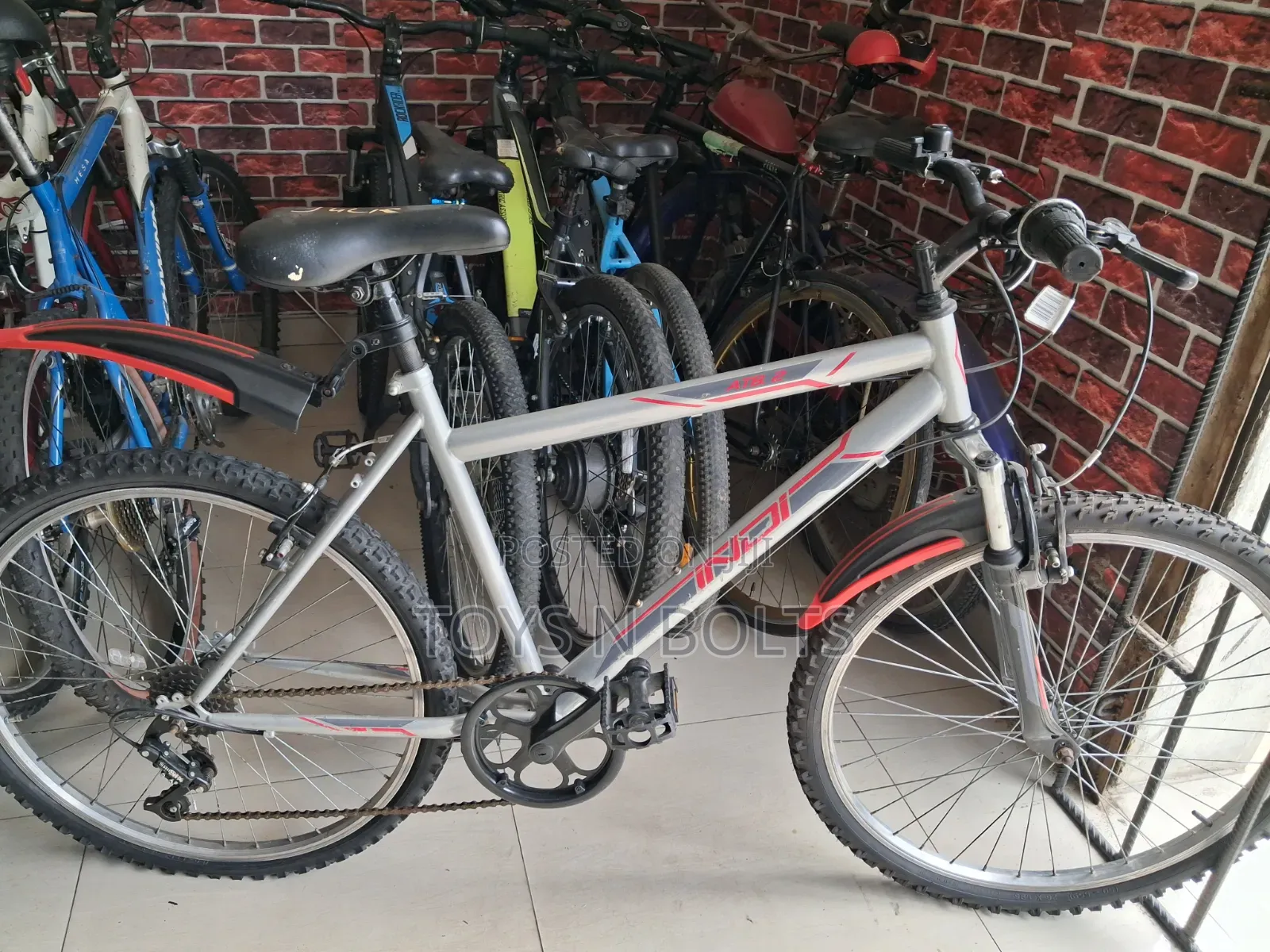 Size 26 Gray Indi Adult Bicycle