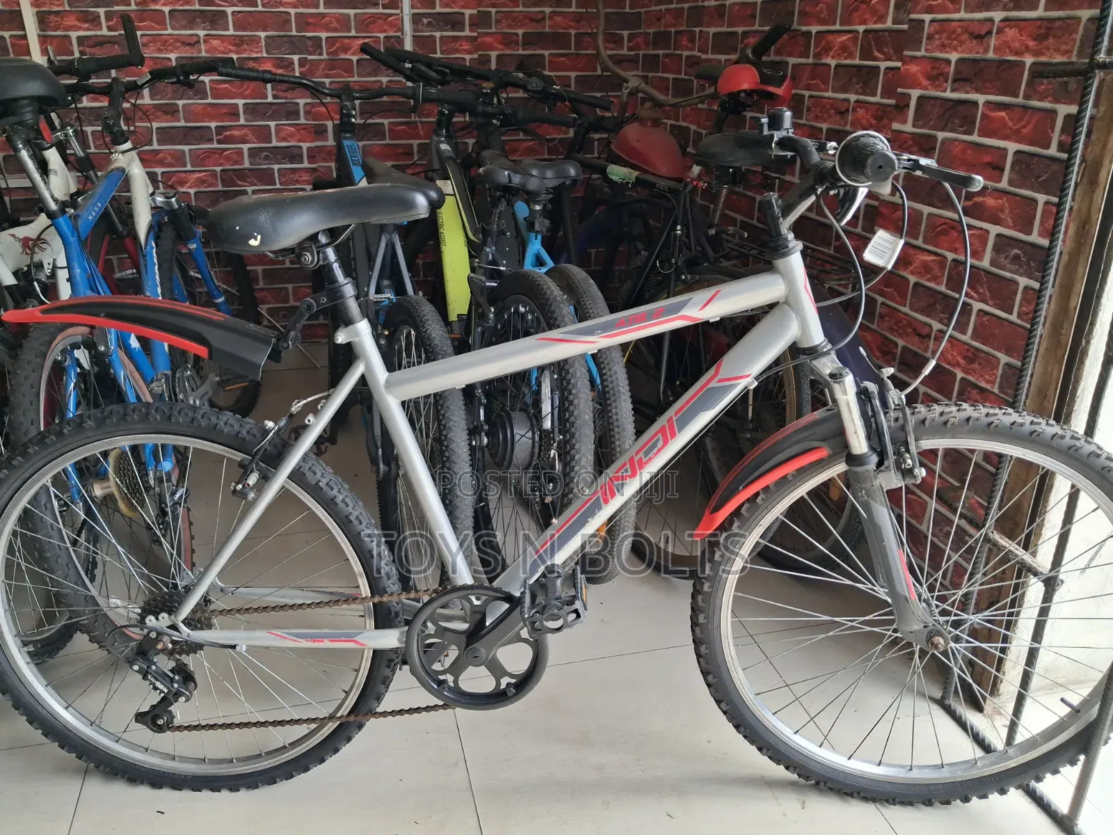 Size 26 Gray Indi Adult Bicycle