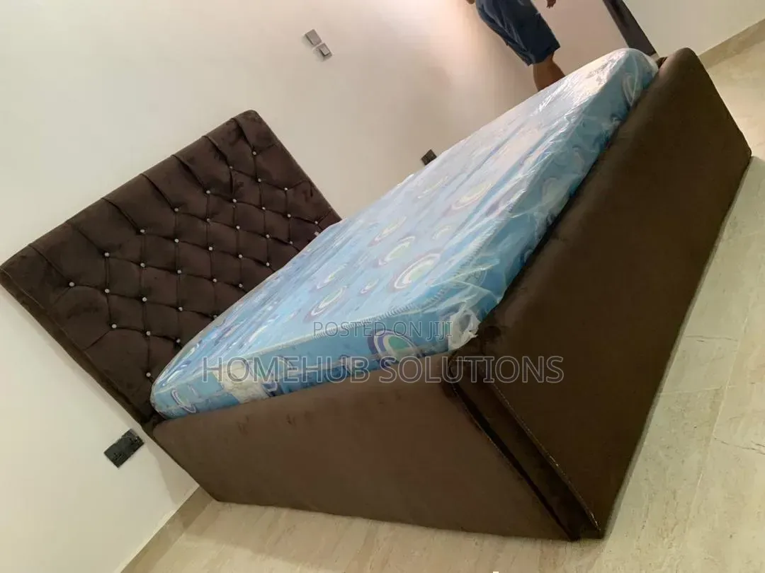 Brand New 4.5by6 Bedframe With Mattress