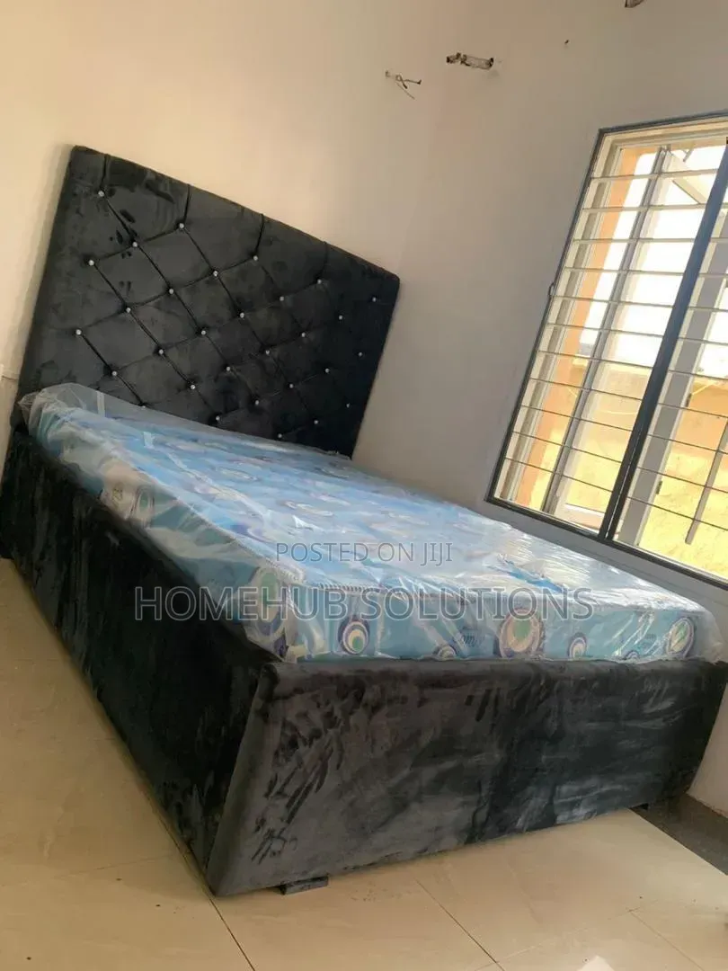 Brand New 4.5by6 Bedframe With Mattress