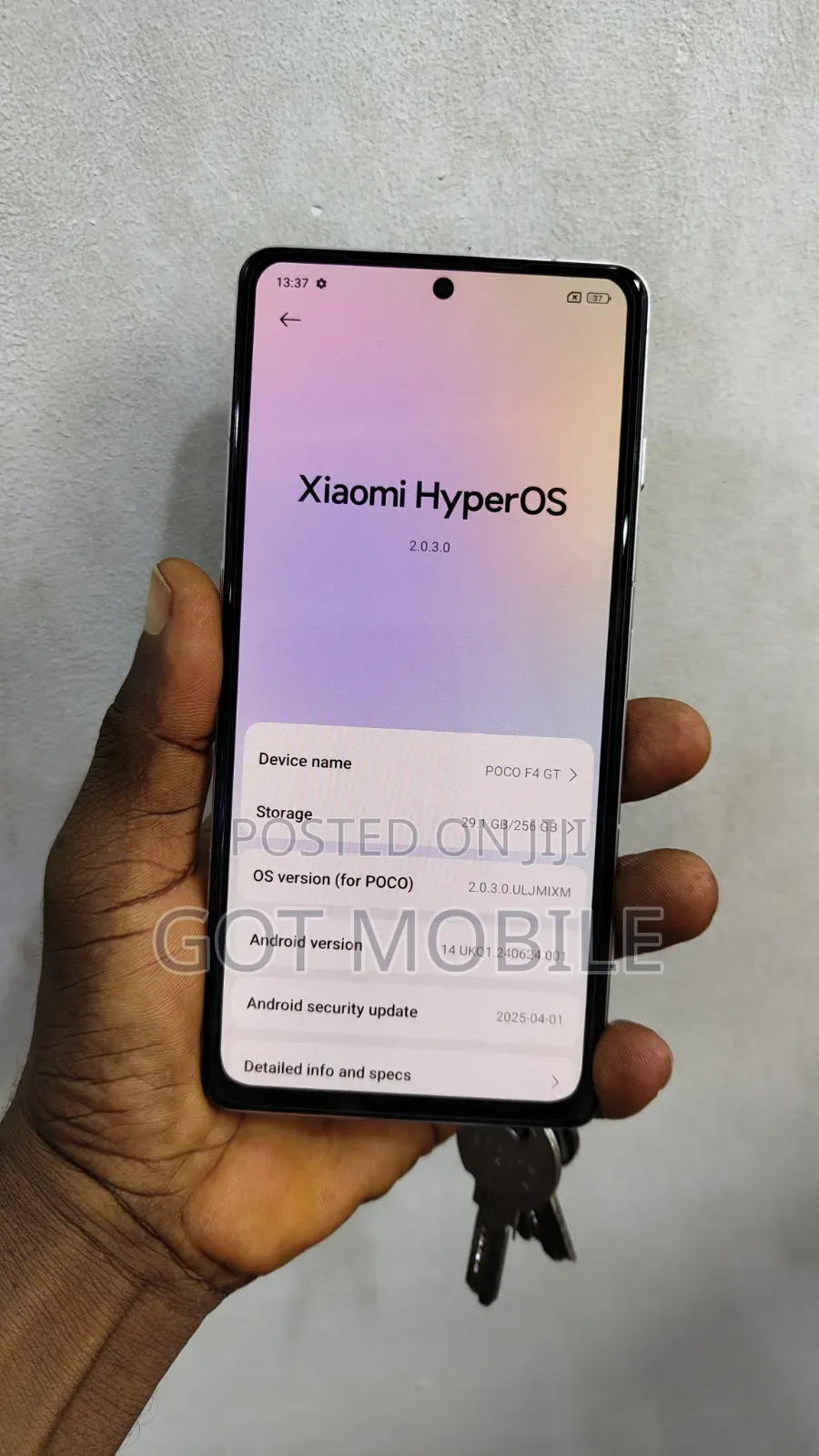 Xiaomi Poco F4 GT 256 GB Silver