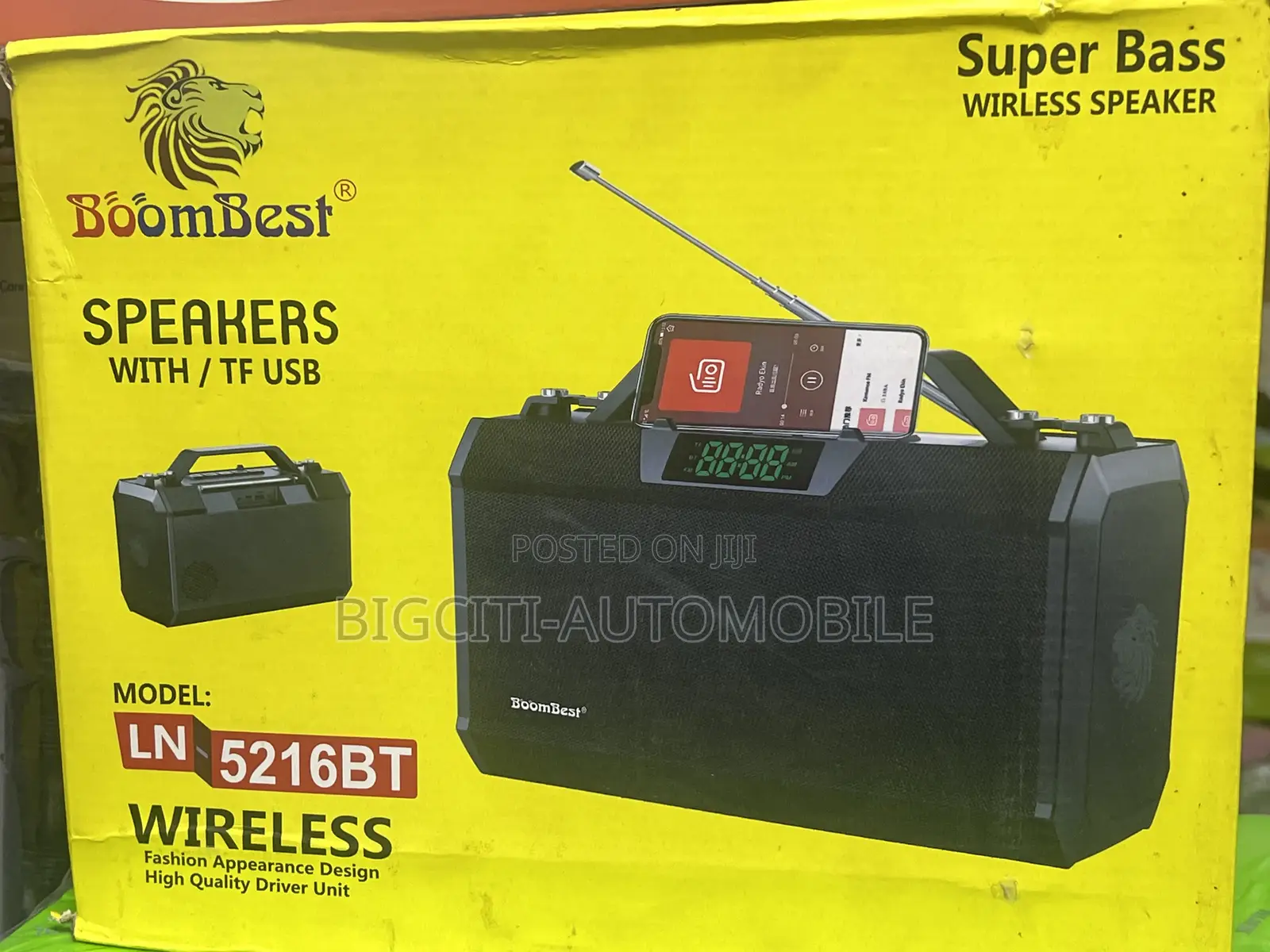 Boombest Ln-5216bt Wireless Super Bass Speaker