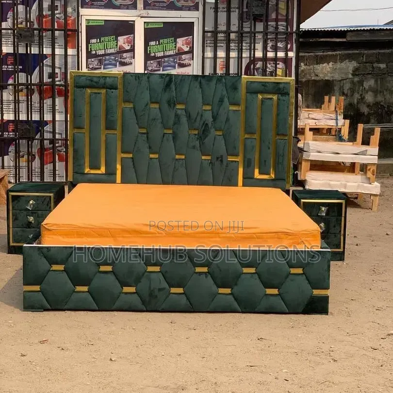 6by6 Bedframe With Mattress and Two Side Drawers