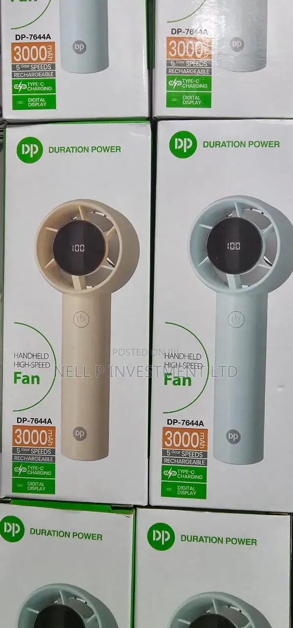 Hand Held High Speed Rechargeable Fan