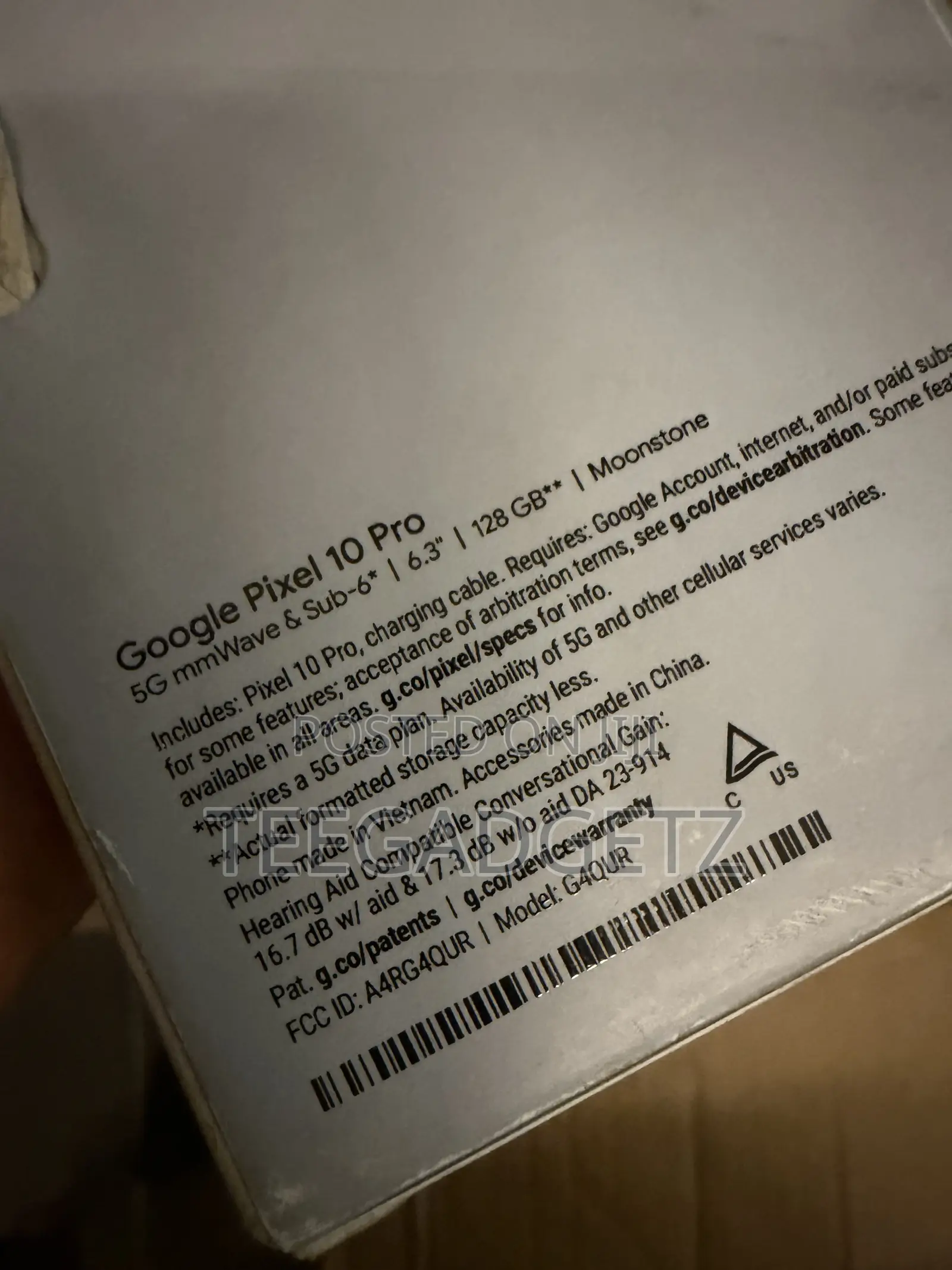 New Google Pixel 10 Pro 128 GB
