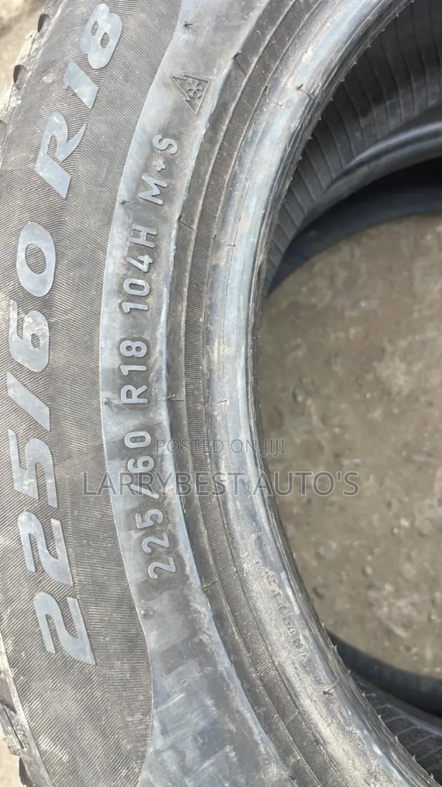 225/60r18 Tokunbo Tyres