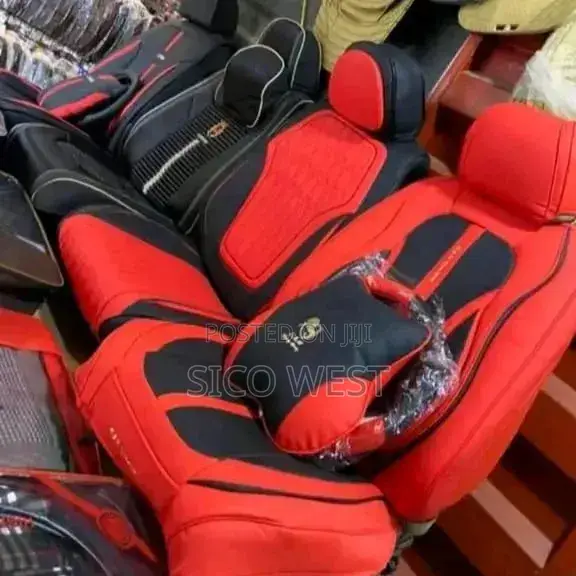 Red Black Interior Design Seat Cover